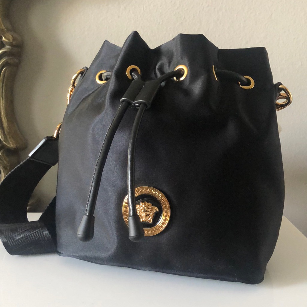 Nwt Versace Nylon Bucket Bag
